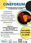 CINEFORUM -22 novembre 2023