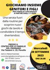 Incontro genitori e figli "giochiamo insieme" - 20 settembre 2023