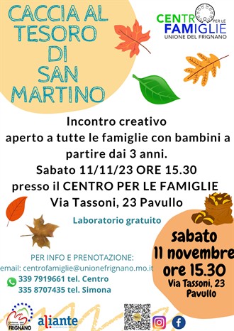 Laboratorio creativo di San Martino - 11 NOVEMBRE 2023