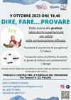 Laboratorio esperienziale per adulti "DIRE, FARE...PROVARE" - 9 OTTOBRE 2023