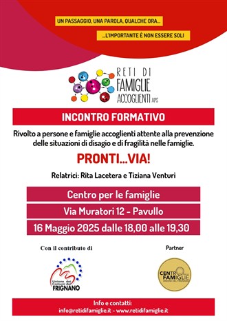 Volantino formazione famiglie Pavullo
